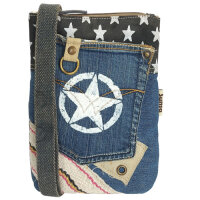 Sunsa Damen Handy Tasche, kleine vegane...