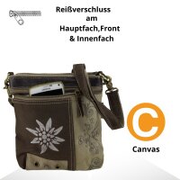 Domelo canvas bag shoulder bag shoulder bag brown beige