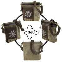 Domelo canvas bag shoulder bag shoulder bag brown beige