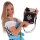 Domelo canvas woman bag small shoulder bag crossbody darkbrown fur