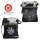 Domelo canvas woman bag small shoulder bag crossbody darkbrown fur