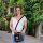 Domelo canvas bag shoulder bag shoulder bag brown beige