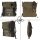 Sunsa Vintage Tasche Schultertasche Messenger Umhängetasche aus Canvas mit Leder