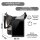 Domelo Canvas Hobo Trachtentasche mit Hirsch-Motiv. grau/schwarz