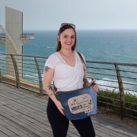 Sunsa Damen Maritim in Vintage Stil Umhängetasche. Schultertasche aus Upcycling Jeans