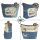 Sunsa Damen Maritim in Vintage Stil Umhängetasche. Schultertasche aus Upcycling Jeans