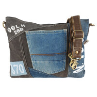 Sunsa Umhängetasche aus Upcycling Jeans und...