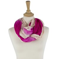 Sunsa Winter Schlauchschal,Loopschal Farbverlauf design. Halstuch/ Schal aus Viskose pink