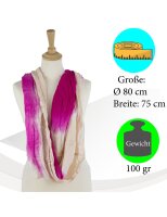 Sunsa Winter Schlauchschal,Loopschal Farbverlauf design. Halstuch/ Schal aus Viskose pink