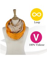 Sunsa Winter Schlauchschal,Loopschal Farbverlauf design. Halstuch/ Schal aus Viskose orange