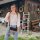 Sunsa Vintage shoulder bag shoulder bag with leather