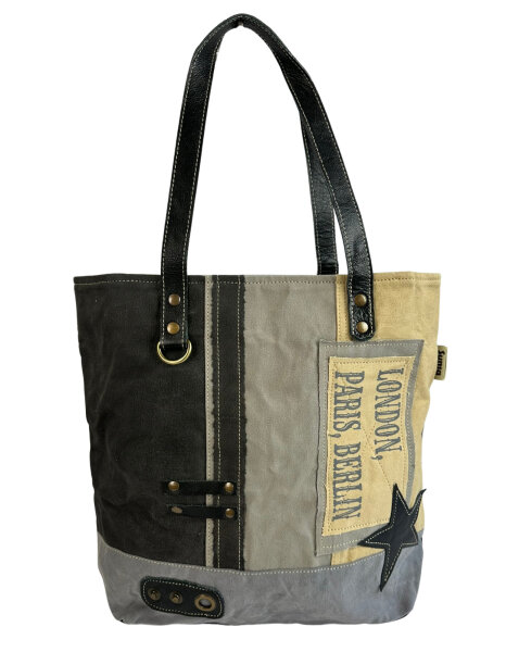 Sunsa Canvas Handtasche Vintage Schultertasche große Damentasche