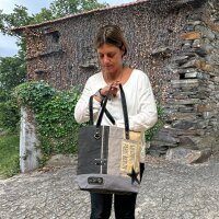 Sunsa Canvas Handtasche Vintage Schultertasche große Damentasche