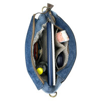 Sunsa Jeans Messengertasche, Upcycling Jeans Umhängetasche
