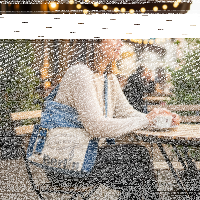 Sunsa Umhängetasche. Crossover Tasche aus recycelte Jeans Canvas & Leder. Große Schultertasche mit Berlin Design