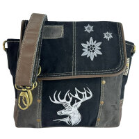 Domelo Messenger Tasche aus Canvas und Leder. Crossover...