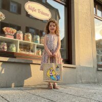 Domelo Mädchentasche, Jute Handtasche für Mädchen, kleine Kindertasche, Sommer Mädchen Tasche, Mädchen Badetasche mit Meerjungfrau Motiv.