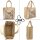 Domelo Jute Einkaufskorb, Vegane Einkaufstasche. Kleine Damen Handtasche mit Katze Motiv