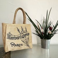 Domelo Jute Einkaufskorb, Vegane Einkaufstasche. Kleine Damen Handtasche