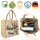 Domelo Jute Einkaufskorb, Vegane Einkaufstasche. Kleine Damen Handtasche