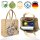 Domelo Jute Trachten Einkaufskorb, 100% Vegane Einkaufstasche. Kleine Damen Handtasche