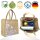 Domelo Jute Einkaufskorb, Vegane Einkaufstasche. Kleine Damen Handtasche