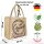 Domelo Jute Einkaufskorb, Vegane Einkaufstasche. Kleine Damenhandtasche, Kaffee Motiv
