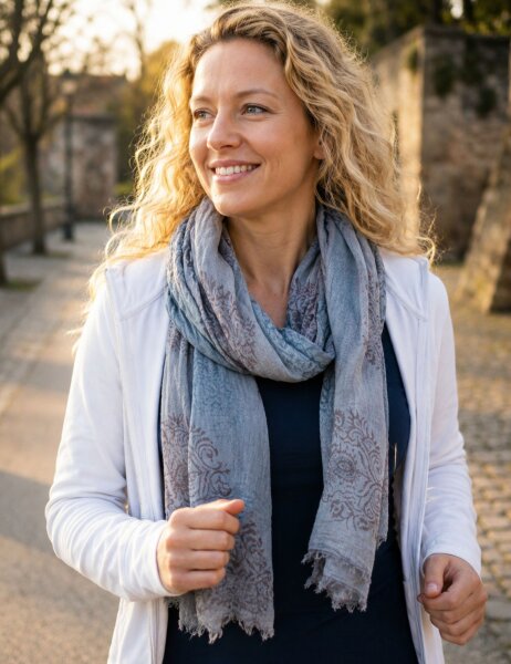 Sunsa vintage scarf stole halter cloth