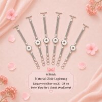 18 Armbänder für Chunks Druckknöpfe – 3 Designs