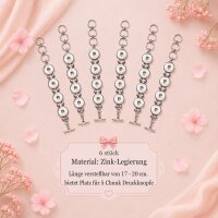 18 Armbänder für Chunks Druckknöpfe – 3 Designs