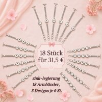 18 Armbänder für Chunks Druckknöpfe...