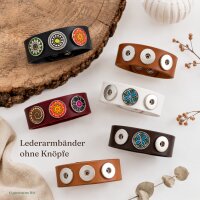 30 Lederarmbänder für Chunks. 6 Farben 3 Größen, Platz für 3 Nuggets