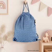 Zugbeutel für Kinder, Turnbeutel für Mädchen, klein Kinderrucksack aus Baumwolle