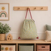 Zugbeutel für Kinder, Turnbeutel für Mädchen, klein Kinderrucksack aus Baumwolle