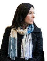 Sunsa Winter Winterschal,Streifen Design Stola Halstuch aus Viskose